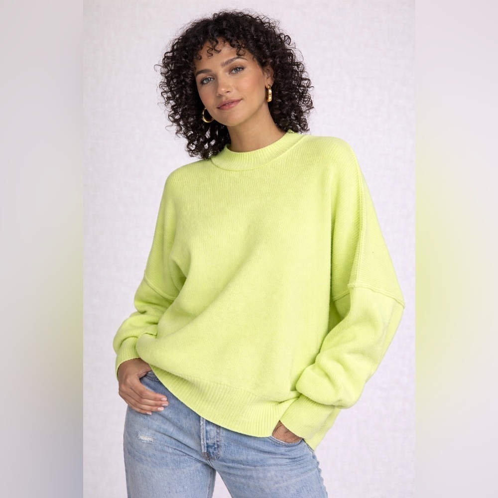Free People OB991232 Womens Acid Lime Easy Street Tunic Size Small